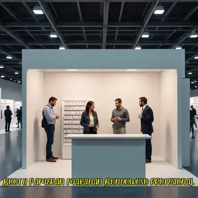 booth pameran makanan bondowoso profesional